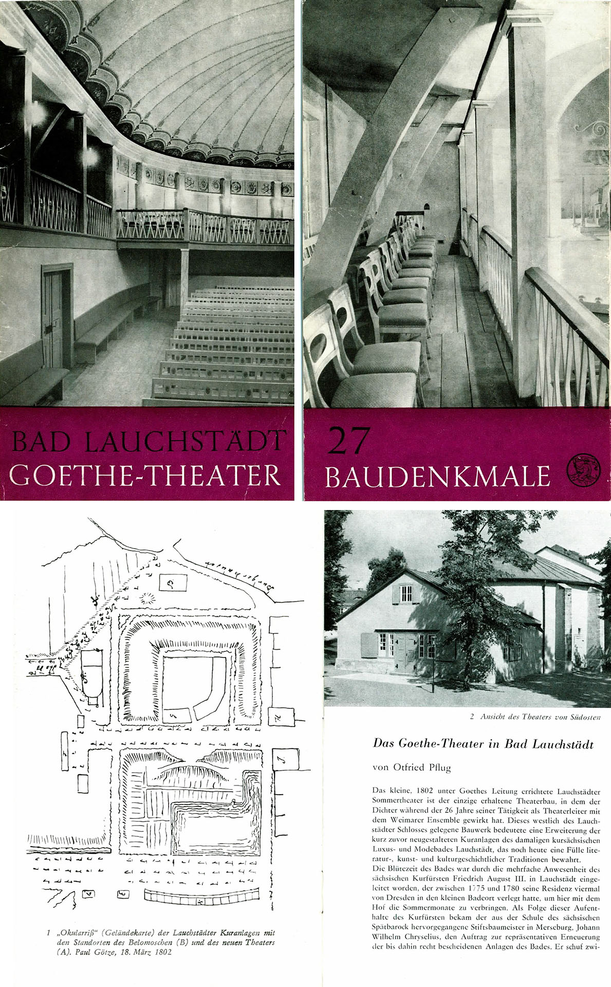 Bad Lauchstädt Goethe-Theater - Baudenkmale - Pflug, Otfried
